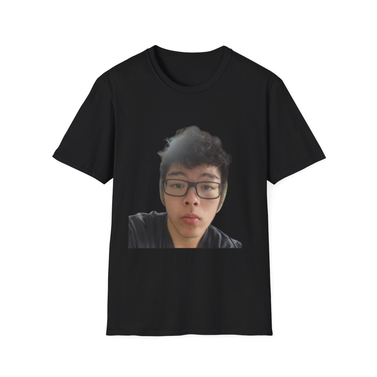 Selfie Face Photo T-Shirt | Custom Photo Tee, Printed Portrait Shirt | AsianJeff - alternate angle 2, merchandise
