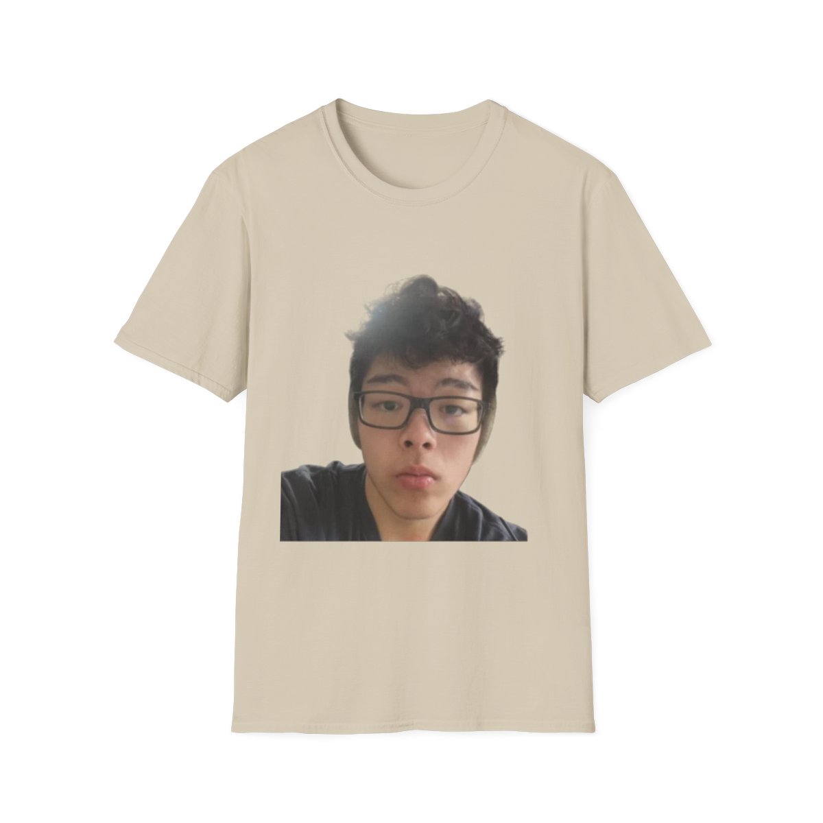 Selfie Face Photo T-Shirt | Custom Photo Tee, Printed Portrait Shirt | AsianJeff - alternate angle 3, merchandise