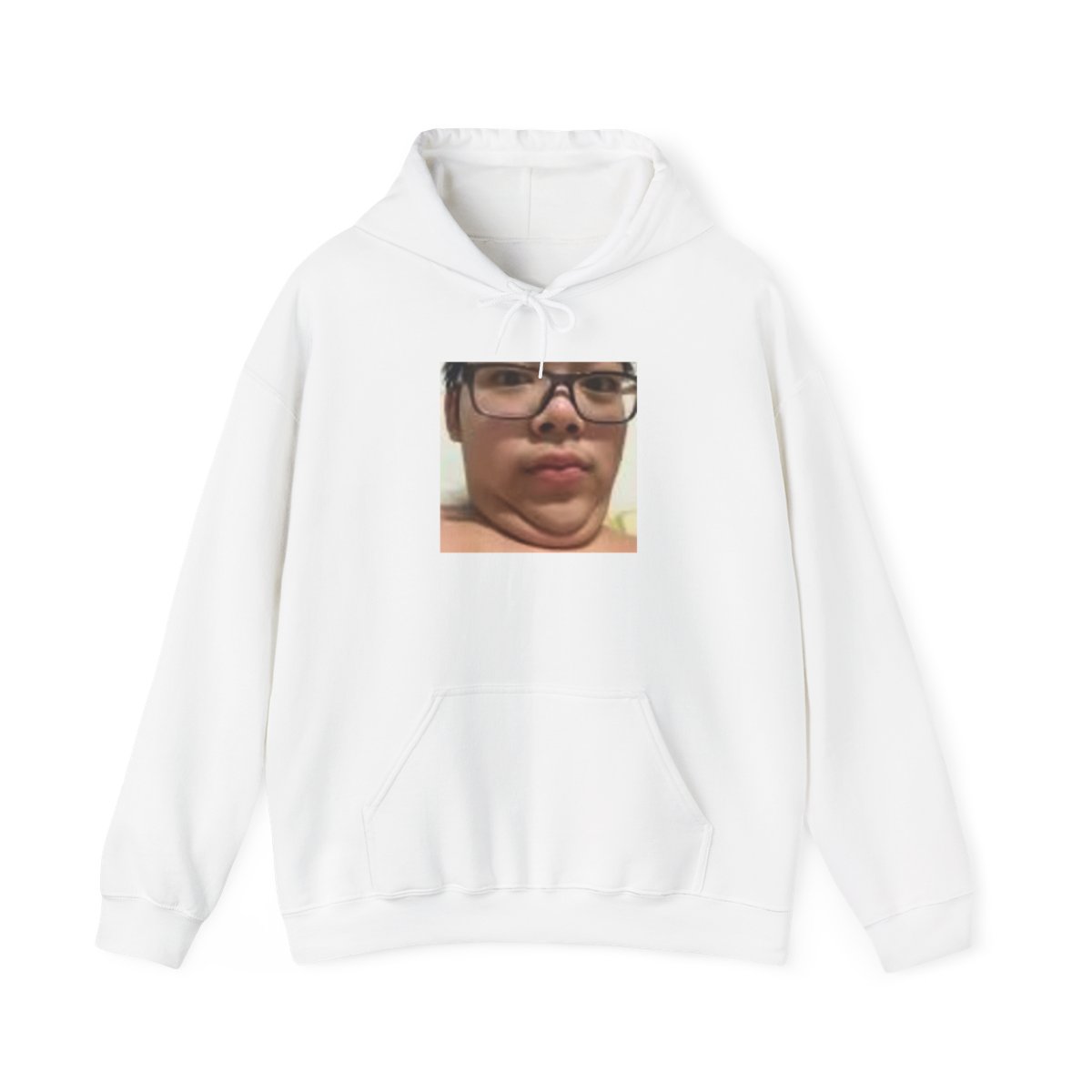 Chin Selfie Hoodie | Funny Face Photo Hoodie, Meme Portrait Sweatshirt | AsianJeff