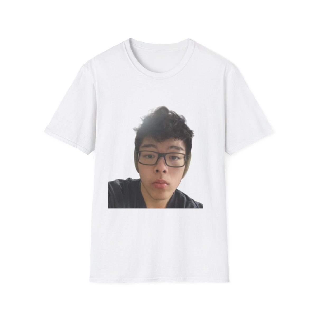 Selfie Face Photo T-Shirt | Custom Photo Tee, Printed Portrait Shirt | AsianJeff